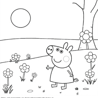 Peppa Kolorowanki do Druku