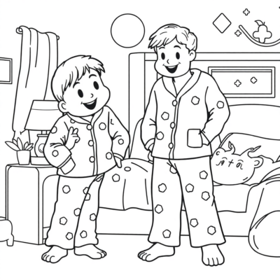 Pidżamersi Kolorowanki