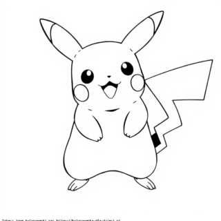 Kolorowanka Pikachu do Pokolorowania
