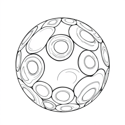Piłka kolorowanka