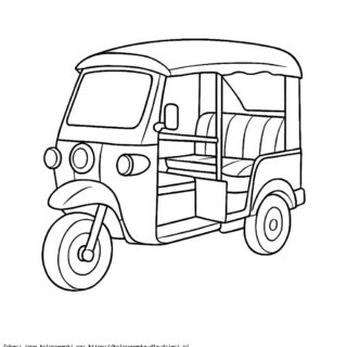 Kolorowanka Tuk-Tuk