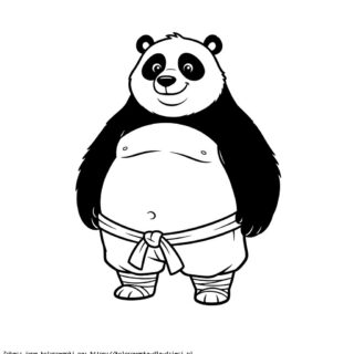 Kolorowanka Panda Po