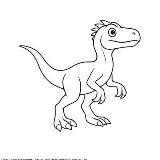 Kolorowanka Dromeozaur