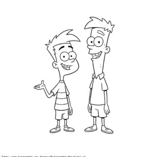 Kolorowanka Fineasz I Ferb