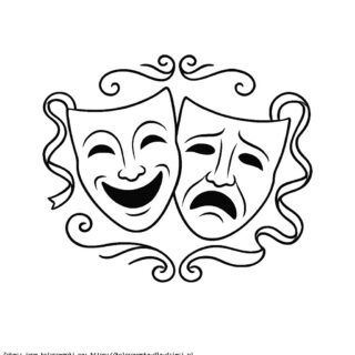 Kolorowanka: teatr kolorowanka dla dzieci