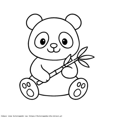 Panda Kolorowanka