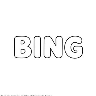 Kolorowanka Napis Bing
