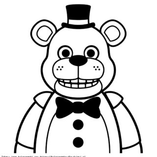 Kolorowanka Freddy Fazbear