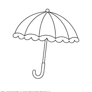 Kolorowanka Parasol