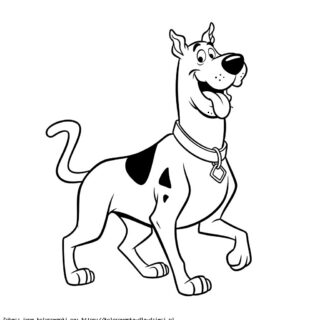 Kolorowanka Scooby-Doo w lesie