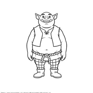 Kolorowanka Shrek