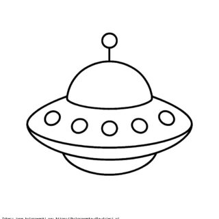 Kolorowanka Statek Ufo