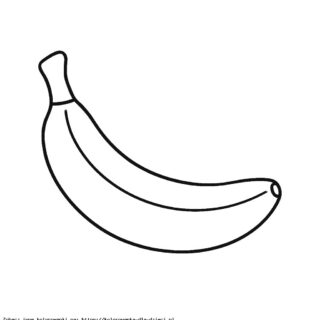 Banan kolorowanka