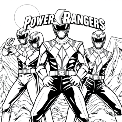Power Rangers Kolorowanki