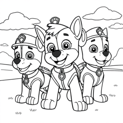 Kolorowanka: psi patrol kolorowanka gra