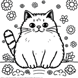 Pusheen kolorowanka do druku