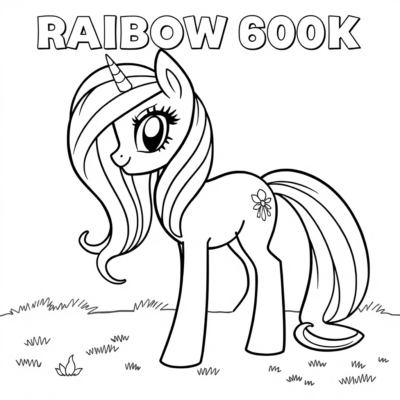 Rainbow Dash Kolorowanka