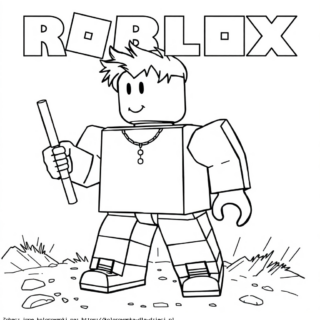 Kolorowanka Postać Roblox