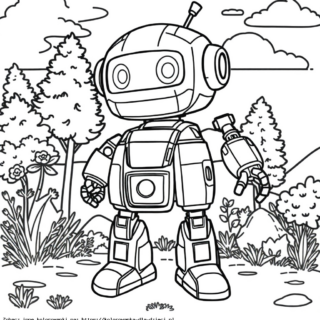 Kolorowanka Robot