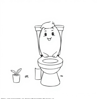 Kolorowanka Skibidi Toilet