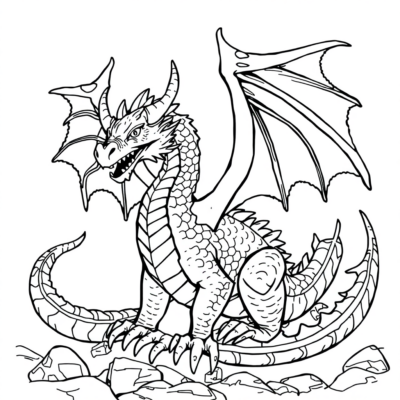 Smok Wawelski Kolorowanki