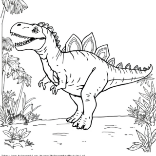 Kolorowanka Spinozaur