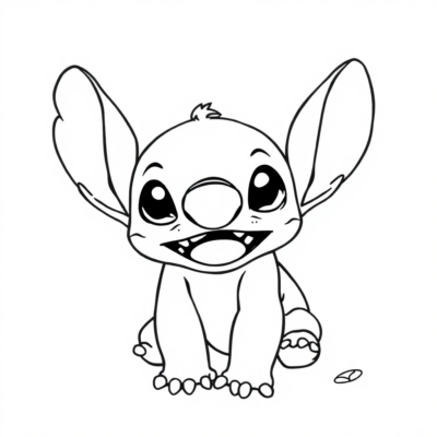 Stitch Kolorowanka