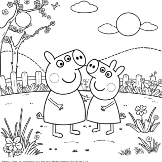 Kolorowanka: świnka peppa kolorowanka