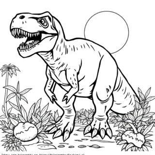 T Rex kolorowanka