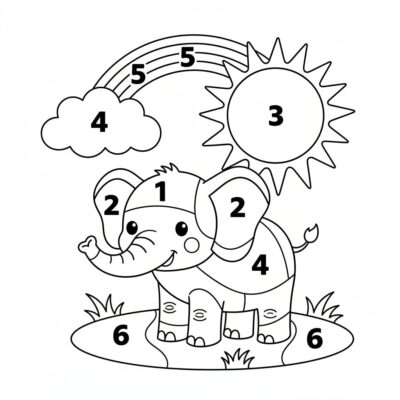 Kolorowanka: kolorowanki po numerach dla dzieci