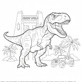 Kolorowanka Tyranozaur