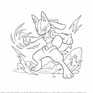 Kolorowanka Lucario