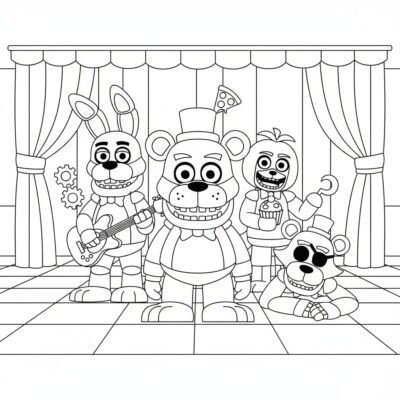 Kolorowanki Five Nights At Freddy’s