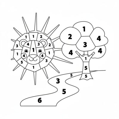 Kolorowanka po numerach