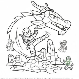 Lego Ninjago Kolorowanka do Druku