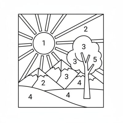 Kolorowanki po numerach do druku
