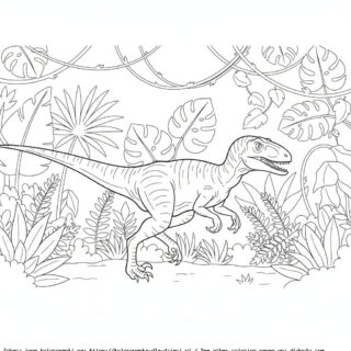 Kolorowanka Welociraptor