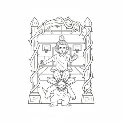 Stranger Things Kolorowanka