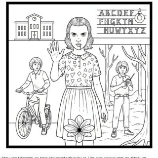Kolorowanki Stranger Things