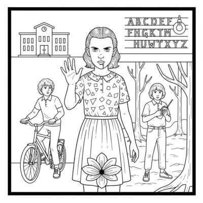 Kolorowanki Stranger Things
