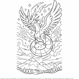 Kolorowanka Rayquaza