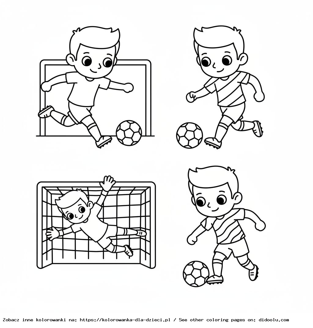 Kolorowanki do druku Piłkarze