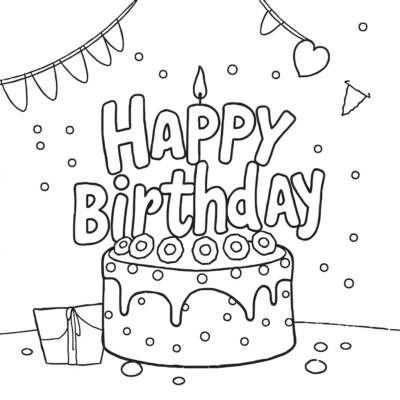 Urodziny kolorowanka