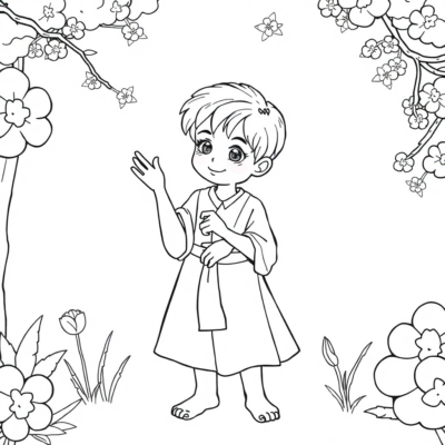 Kolorowanka: wielki post kolorowanka dla dzieci