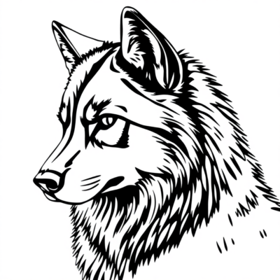 Wilki kolorowanki