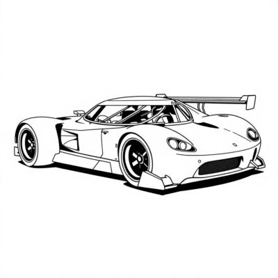 Wyścigówka Kolorowanka