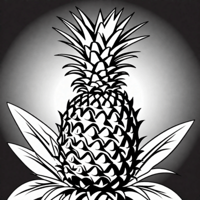 ananas kolorowanka
