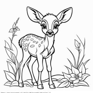 Kolorowanka Jelonek Bambi