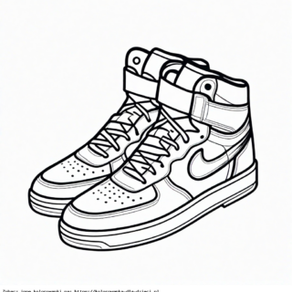 Kolorowanka Buty Sportowe Sneakersy