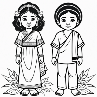 dzieci świata kolorowanki